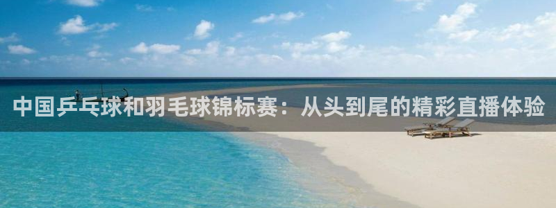 龙门nba免费直播：中国乒乓球和羽毛球锦标赛：从头到尾的精彩直播体验